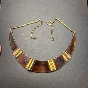 Vintage Gold and Brown Necklace